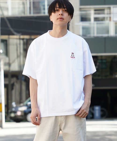 unisex】アニマル サガラ刺繍 ワンポイントTシャツ / ワンポイント刺繍