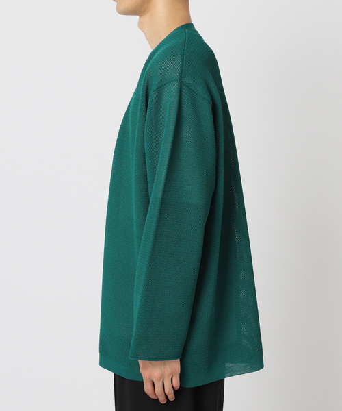 EDIFICE（エディフィス）の「ドライメッシュ ボタンレス カーディガン（カーディガン/ボレロ・メンズ・ブラック/ライトグレー/グリーン系その他/ブルー系その他・MEDIUM/LARGE）」の17枚目の写真