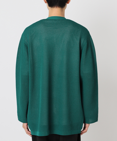 EDIFICE（エディフィス）の「ドライメッシュ ボタンレス カーディガン（カーディガン/ボレロ・メンズ・ブラック/ライトグレー/グリーン系その他/ブルー系その他・MEDIUM/LARGE）」の18枚目の写真