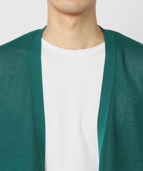 EDIFICE（エディフィス）の「ドライメッシュ ボタンレス カーディガン（カーディガン/ボレロ・メンズ・ブラック/ライトグレー/グリーン系その他/ブルー系その他・MEDIUM/LARGE）」の20枚目の写真