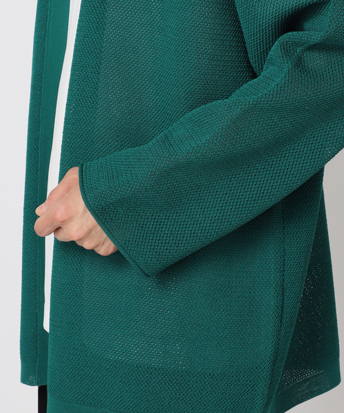 EDIFICE（エディフィス）の「ドライメッシュ ボタンレス カーディガン（カーディガン/ボレロ・メンズ・ブラック/ライトグレー/グリーン系その他/ブルー系その他・MEDIUM/LARGE）」の10枚目の写真