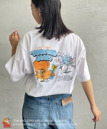 【WEB限定】[SEQUENZ/シークエンズ] トムとジェリー バック刺繍ロゴTシャツ