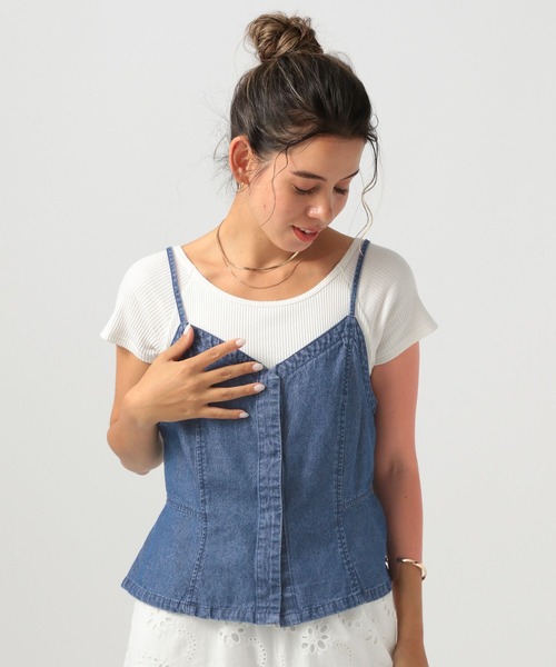 【新品未使用】　デニムキャミソール BAYFLOW BAYFLOW（ベイフロー）の「デニムキャミビスチェ（キャミソール）」 - WEAR