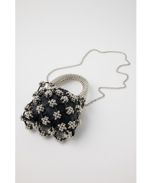 Moussy マウジー BEADS MIX RING バッグ MOUSSY（マウジー）の「BEADS MIX RING バッグ（ハンドバッグ