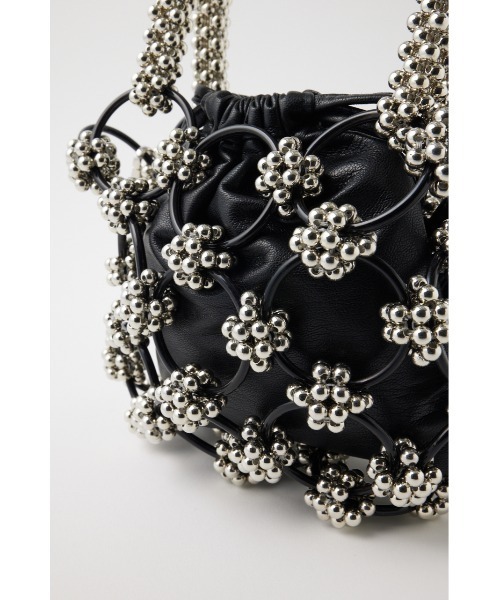 Moussy マウジー BEADS MIX RING バッグ MOUSSY（マウジー）の「BEADS MIX RING バッグ（ハンドバッグ