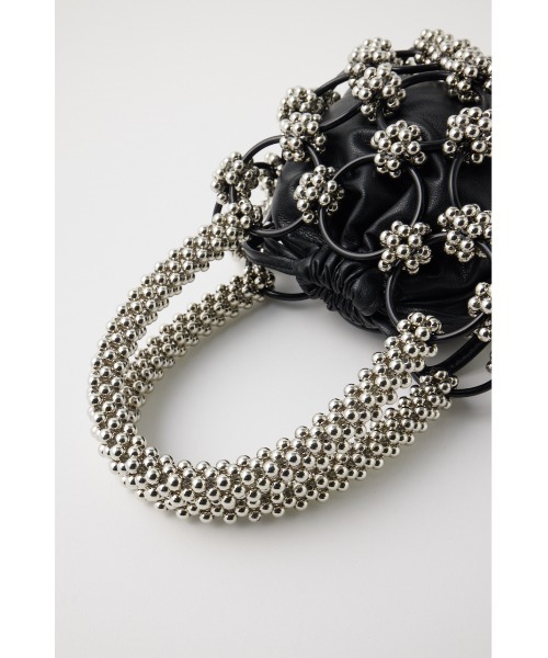 Moussy マウジー BEADS MIX RING バッグ MOUSSY（マウジー）の「BEADS MIX RING バッグ（ハンドバッグ