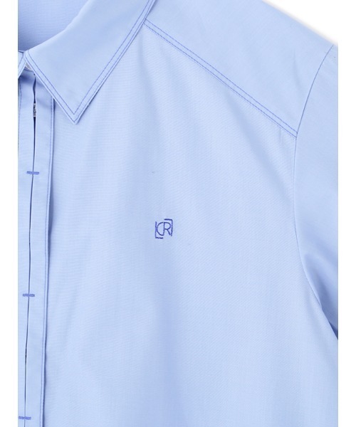 CHAROL(シャロル)の「モノグラムハーフスリーブシャツ(シャツ/ブラウス・レディース・アイボリー/ブルー・FREE)」の21枚目の写真