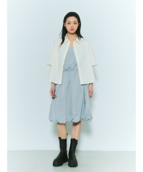 CHAROL(シャロル)の「モノグラムハーフスリーブシャツ(シャツ/ブラウス・レディース・アイボリー/ブルー・FREE)」の10枚目の写真