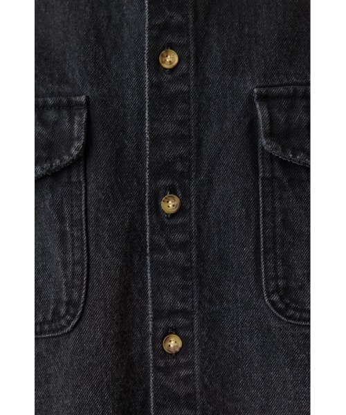 crie conforto（クリーコンフォルト）の「ボーイフレンドデニムシャツ（シャツ/ブラウス・レディース・ライトブラック/ライトブルー・FREE）」の14枚目の写真