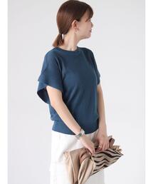 フレアスリーブニット