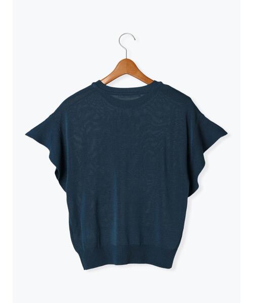 Lugnoncure（ルノンキュール）の「フレアスリーブニット（ニット/セーター・レディース・オレンジ/オフホワイト/ブラック/ブルー/ネイビー・F）」の14枚目の写真