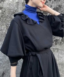 美品　アメリ　FRILL CACHECOEUR DRESS M 完売品 Ameri（アメリ）の「FRILL CACHECOEUR DRESS（ワンピース）」 - WEAR