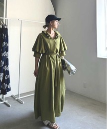 Ameri（アメリ）の「FRILL CACHECOEUR DRESS（ワンピース）」 - WEAR