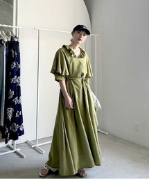 Ameri（アメリ）の「FRILL CACHECOEUR DRESS（ワンピース）」 - WEAR