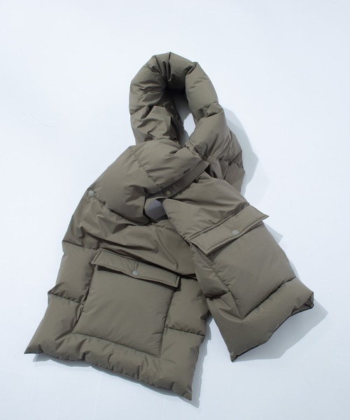 F/CE. （エフシーイー）の「F/CE. FT DOWN SCARF / エフシーイー FT ダウンスカーフ（マフラー・メンズ・ブラウン/ブルー/セージグリーン/ブラック/オリーブ・FREE）」の18枚目の写真