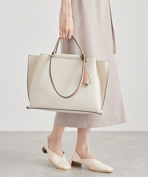 ROPE' PICNIC(ロペピクニック)の「A4対応/ダブルハンドルトートバッグ(トートバッグ・レディース・キナリ/ブラック・FREE)」の6枚目の写真