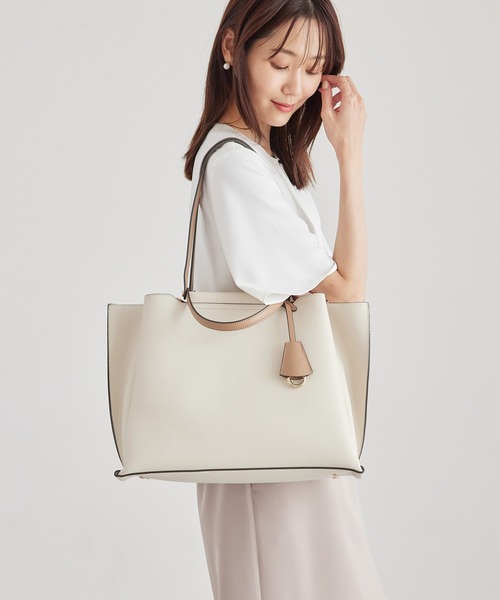 ROPE' PICNIC(ロペピクニック)の「A4対応/ダブルハンドルトートバッグ(トートバッグ・レディース・キナリ/ブラック・FREE)」の7枚目の写真