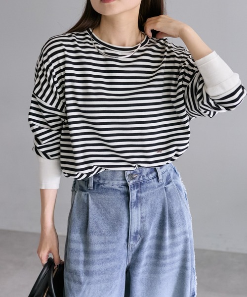 ピュアルセシン 万能レイヤードカットソー 万能レイヤードカットソー（Tシャツ/カットソー）｜PUAL CE CIN