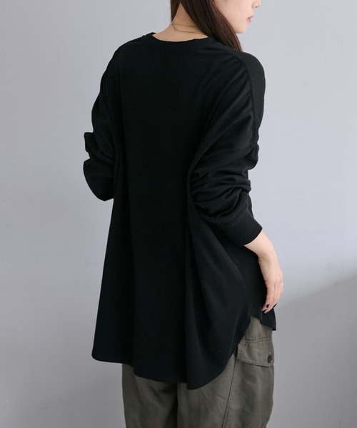 PUAL CE CIN（ピュアルセシン）の「万能レイヤードカットソー（Tシャツ/カットソー・レディース・ブラック系その他/オフホワイト/ブラック/ストライプ・FREE）」の13枚目の写真