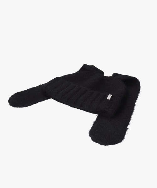 OVERRIDE（オーバーライド）の「OVERRIDE  KNIT FLUFFY BUNNY WATCH SGP / オーバーライド（ニットキャップ/ビーニー・レディース・ピンク/ブラック/グレー・57~59cm）」の12枚目の写真
