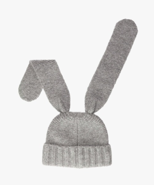 OVERRIDE（オーバーライド）の「OVERRIDE  KNIT FLUFFY BUNNY WATCH SGP / オーバーライド（ニットキャップ/ビーニー・レディース・ピンク/ブラック/グレー・57~59cm）」の18枚目の写真