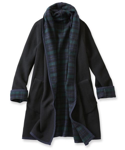 haco!（ハコ）の「ＳＨＥ　ＴＨＲＯＵＧＨ　ＳＥＡ　＃リバーシブルガウンフードコート（その他アウター・レディース・ブラック×グリーン・LARGE/2T/X-LARGE/MEDIUM/SMALL）」の17枚目の写真