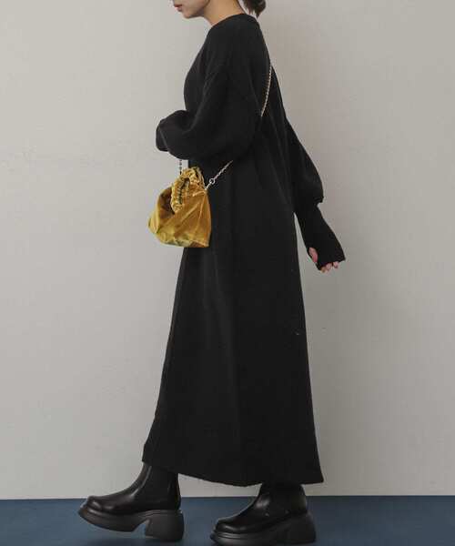 SENSE OF PLACE by URBAN RESEARCH（センスオブプレイスバイアーバンリサーチ）の「ベロアバッグ（ハンドバッグ・レディース・マスタード/パープル/ブラウン・ONE）」の17枚目の写真