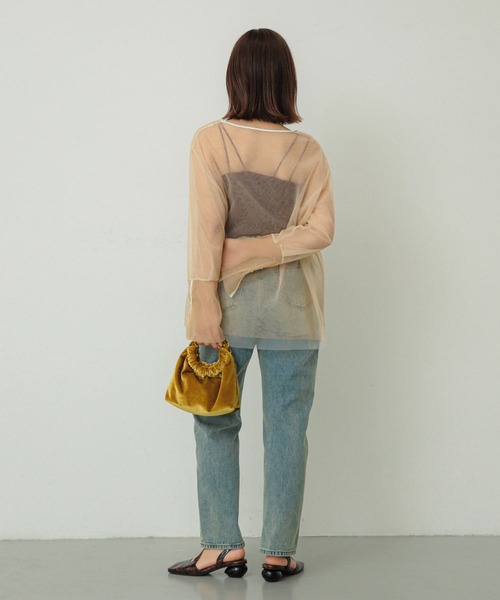 SENSE OF PLACE by URBAN RESEARCH（センスオブプレイスバイアーバンリサーチ）の「ベロアバッグ（ハンドバッグ・レディース・マスタード/パープル/ブラウン・ONE）」の21枚目の写真