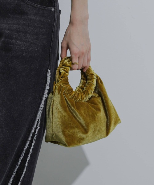 SENSE OF PLACE by URBAN RESEARCH（センスオブプレイスバイアーバンリサーチ）の「ベロアバッグ（ハンドバッグ・レディース・マスタード/パープル/ブラウン・ONE）」の22枚目の写真