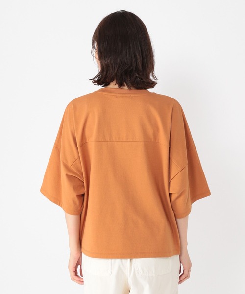 studio CLIP（スタディオクリップ）の「【UVカット】バックパネルスリーブプルオーバー（Tシャツ/カットソー・レディース・オレンジ/ブラック/ライトベージュ・FREE）」の12枚目の写真