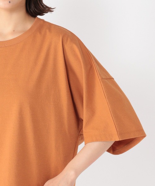 studio CLIP（スタディオクリップ）の「【UVカット】バックパネルスリーブプルオーバー（Tシャツ/カットソー・レディース・オレンジ/ブラック/ライトベージュ・FREE）」の14枚目の写真