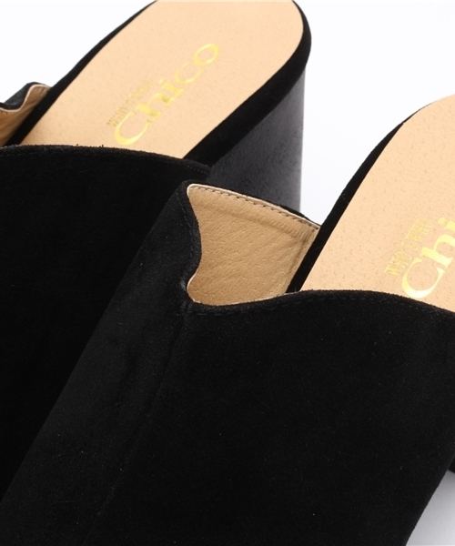 Chico(チコ)の「スエードサボ(サンダル・レディース・ブラック・LARGE)」の6枚目の写真