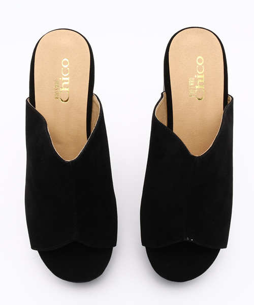 Chico(チコ)の「スエードサボ(サンダル・レディース・ブラック・LARGE)」の8枚目の写真