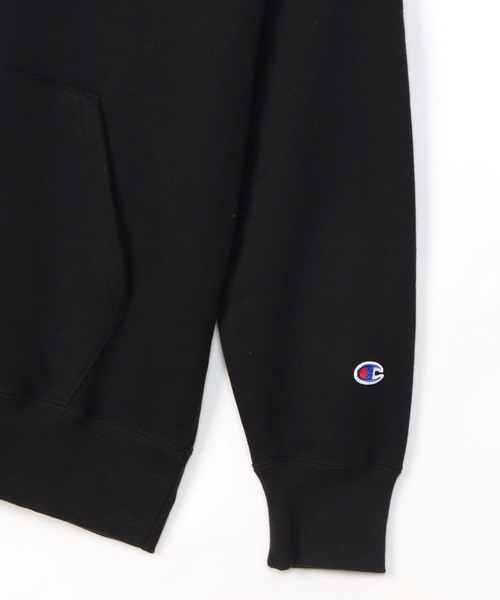 Champion（チャンピオン）の「Champion ワンポイントロゴパーカー（パーカー・メンズ・ホワイト/グリーン/オートミール/ネイビー/パープル/ブラック/杢グレー・M/L/XL）」の13枚目の写真