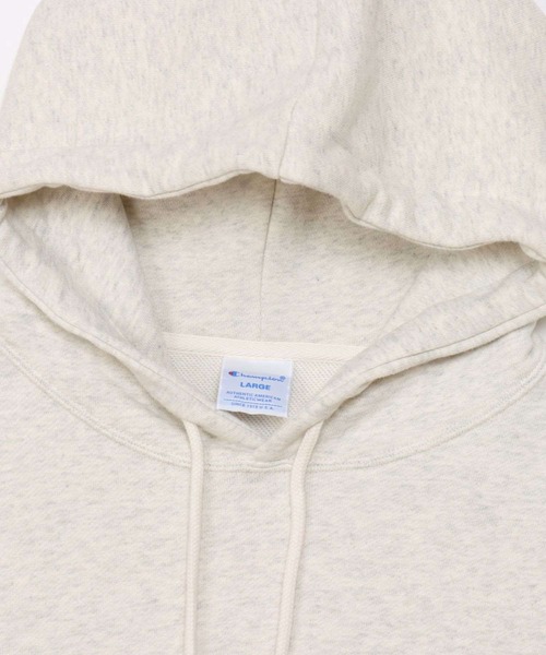 Champion（チャンピオン）の「Champion ワンポイントロゴパーカー（パーカー・メンズ・ホワイト/グリーン/オートミール/ネイビー/パープル/ブラック/杢グレー・M/L/XL）」の18枚目の写真