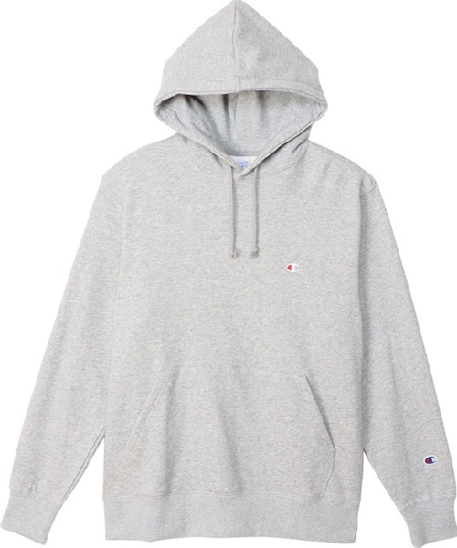 Champion（チャンピオン）の「Champion ワンポイントロゴパーカー（パーカー・メンズ・ホワイト/グリーン/オートミール/ネイビー/パープル/ブラック/杢グレー・M/L/XL）」の14枚目の写真