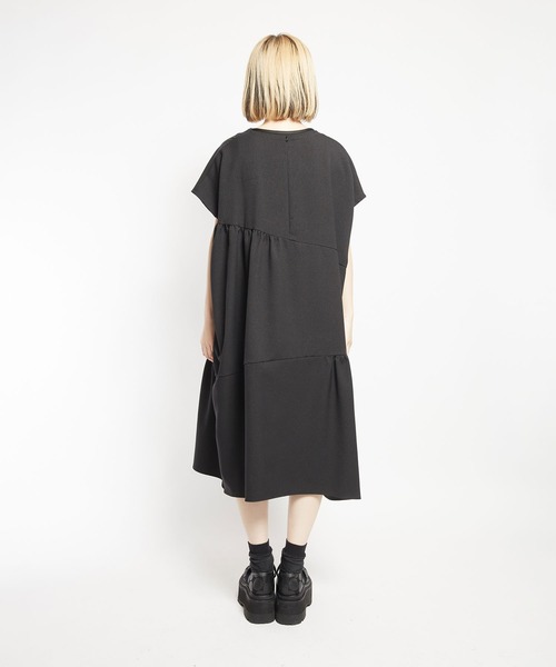 【セール】ウォームＰツイル ギャザーワンピース（ワンピース）｜gomme（ゴム）