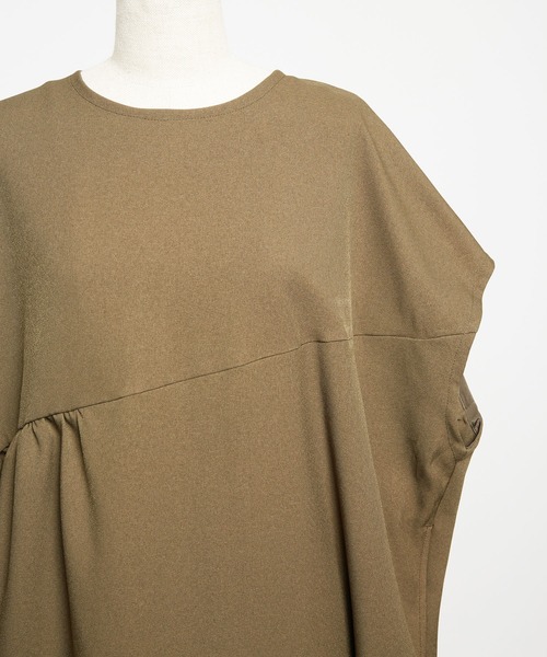 【セール】ウォームＰツイル ギャザーワンピース（ワンピース）｜gomme（ゴム）