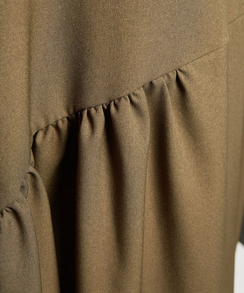 【セール】ウォームＰツイル ギャザーワンピース（ワンピース）｜gomme（ゴム）