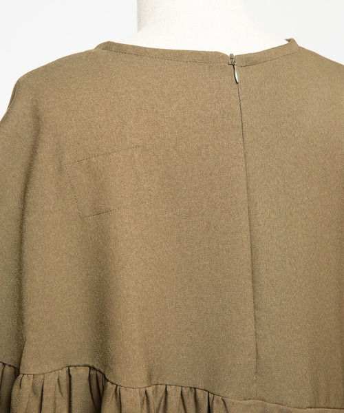 【セール】ウォームＰツイル ギャザーワンピース（ワンピース）｜gomme（ゴム）