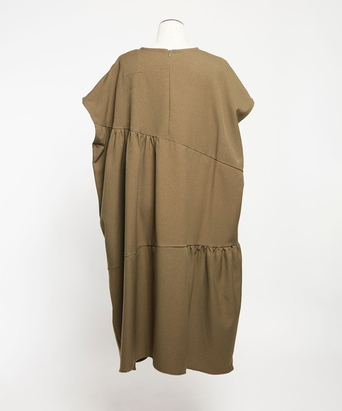 【セール】ウォームＰツイル ギャザーワンピース（ワンピース）｜gomme（ゴム）