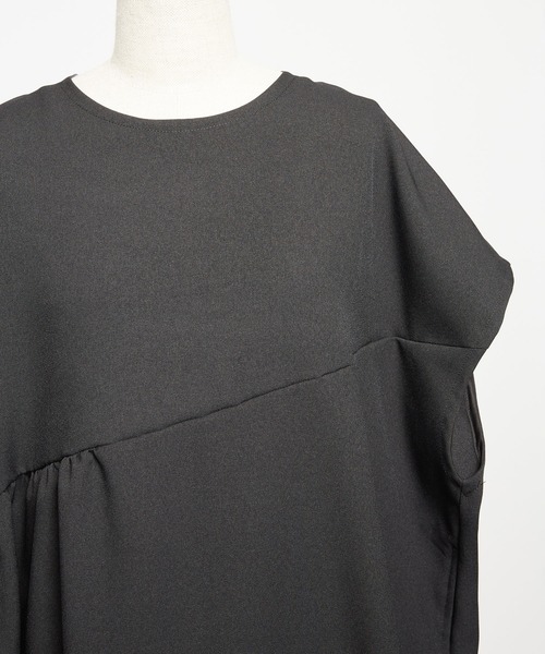 【セール】ウォームＰツイル ギャザーワンピース（ワンピース）｜gomme（ゴム）