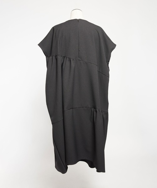 【セール】ウォームＰツイル ギャザーワンピース（ワンピース）｜gomme（ゴム）