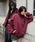 kutiriNeB[j́u2way REVERSIBLE NYLON BOA BLOUSON^2wayo[VuiC{Au]iu]jvb{h[