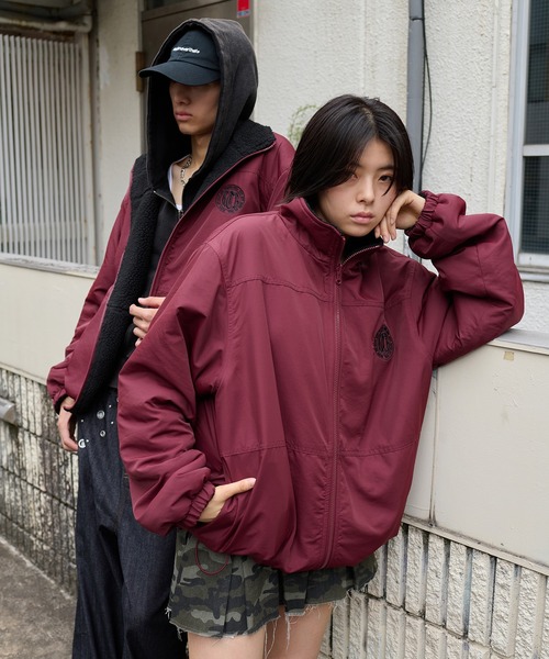kutir(NeB[)2way REVERSIBLE NYLON BOA BLOUSON^2wayo[VuiC{Au](u])