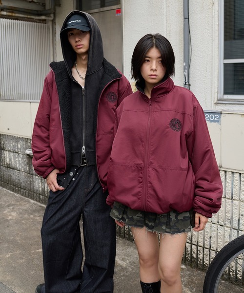 セール】2WAY REVERSIBLE NYLON BOA BLOUSON／2wayリバーシブル