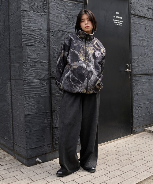kutir（クティール）の「2WAY REVERSIBLE NYLON BOA BLOUSON／2wayリバーシブルナイロンボアブルゾン（ブルゾン・メンズ・ブラック系/グレイッシュベージュ/ネイビー/ブラック/チャコールグレー/ネイビー系/ライトグレー/カーキ/ボルドー/ベージュ/その他・SMALL/MEDIUM/LARGE/X-LARGE）」の15枚目の写真