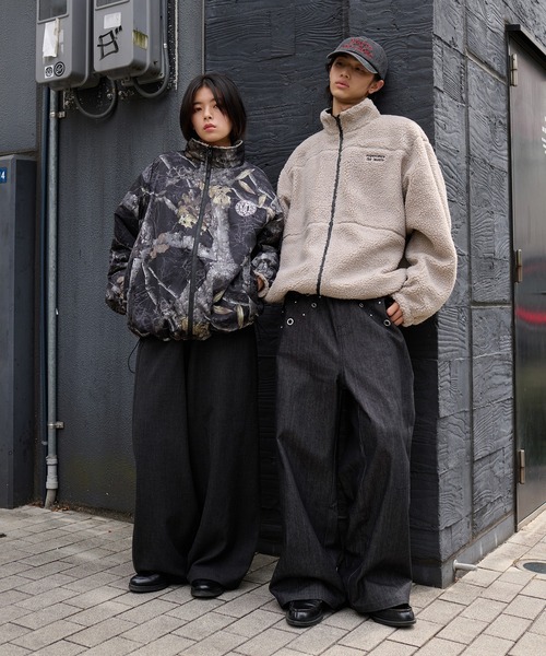 kutir（クティール）の「2WAY REVERSIBLE NYLON BOA BLOUSON／2wayリバーシブルナイロンボアブルゾン（ブルゾン・メンズ・ブラック系/グレイッシュベージュ/ネイビー/ブラック/チャコールグレー/ネイビー系/ライトグレー/カーキ/ボルドー/ベージュ/その他・SMALL/MEDIUM/LARGE/X-LARGE）」の21枚目の写真