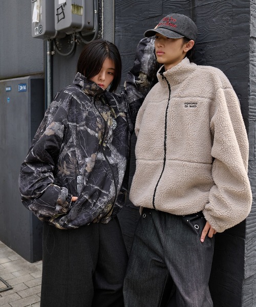 kutir（クティール）の「2WAY REVERSIBLE NYLON BOA BLOUSON／2way