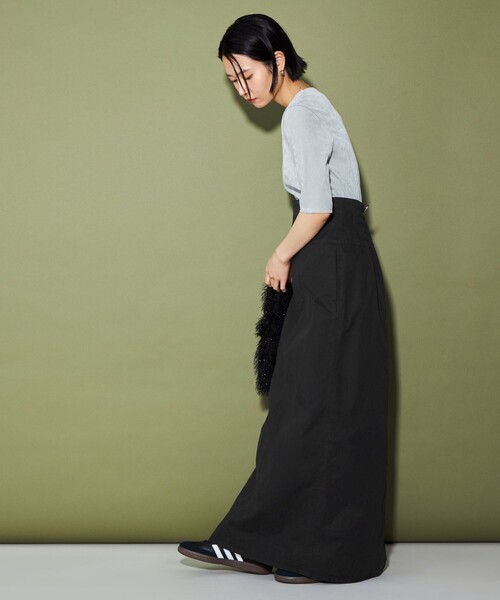 CITEN（シテン）の「＜CITEN＞ホックディテール ナロースカート（スカート・レディース・ブラウン/ブラック・S/M）」の7枚目の写真